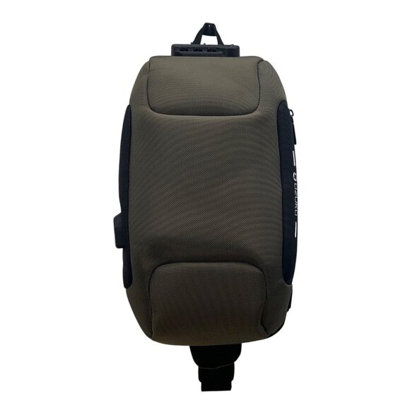 Ozuko Green Waterproof Fabric Anti-Theft USB Port Compact Crossbody Backpack - Picture 4 of 14